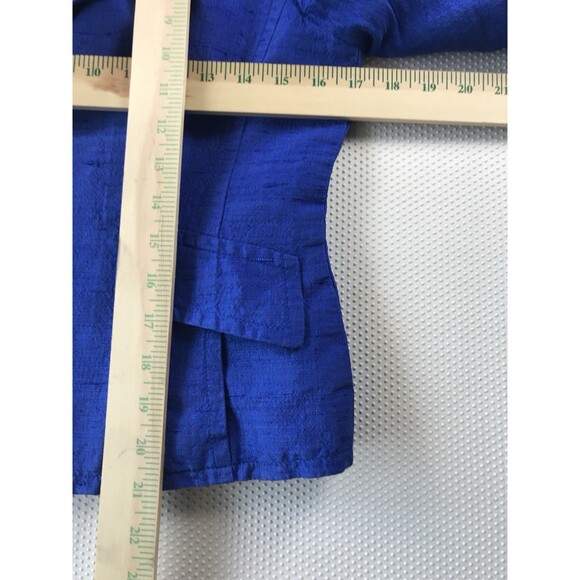 Womens Doncaster Signature Blazer - 100%  Dupioni Silk - Size 2 - Picture 11 of 16